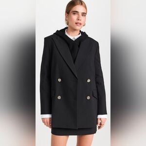 Veronica Beard Hutchinson Boyfriend Dickey Jacket, small, black, NWT